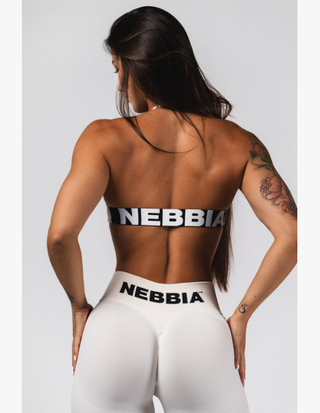 NEBBIA Bezšvové extra push-up legíny s vysokým pásom Flow Seamless krémové