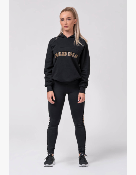NEBBIA • Long hoodie “INTENSE FOCUS” • NEBBIAshop.cz