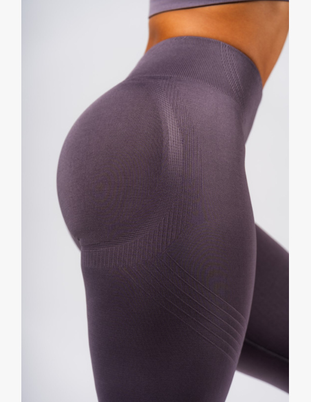 NEBBIA Leggings modellanti senza cuciture maximum push-up FLOW SEAMLESS grigio