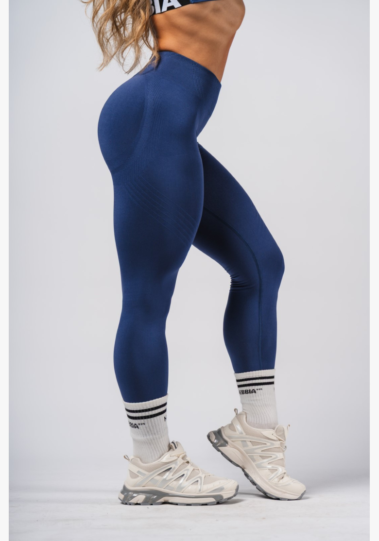NEBBIA Shaping Seamless Maximum Push-Up Leggings FLOW SEAMLESS Blue NEBBIA Shaping Seamless Maximum Push-Up Leggings FLOW SEAMLESS Blue