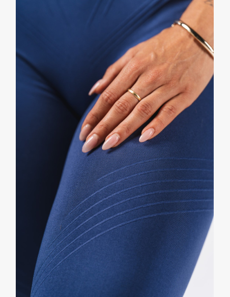 NEBBIA Leggings push-up senza cuciture massimizzanti FLOW SEAMLESS blu