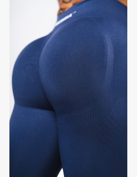 NEBBIA Leggings push-up senza cuciture massimizzanti FLOW SEAMLESS blu