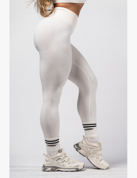 NEBBIA Leggings push-up senza cuciture maximum modellanti FLOW SEAMLESS crema
