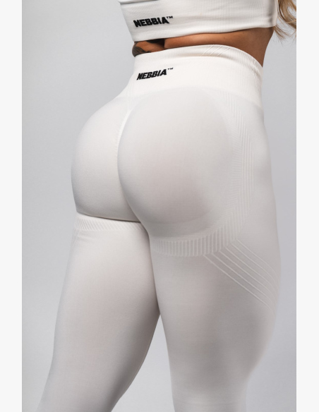 NEBBIA Leggings push-up senza cuciture maximum modellanti FLOW SEAMLESS crema