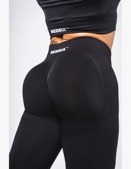 NEBBIA Shaping Seamless Maximum Push-Up Leggings FLOW SEAMLESS Black