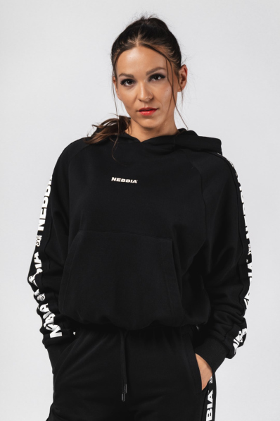 NEBBIA Hoodie OFF-DUTY black
