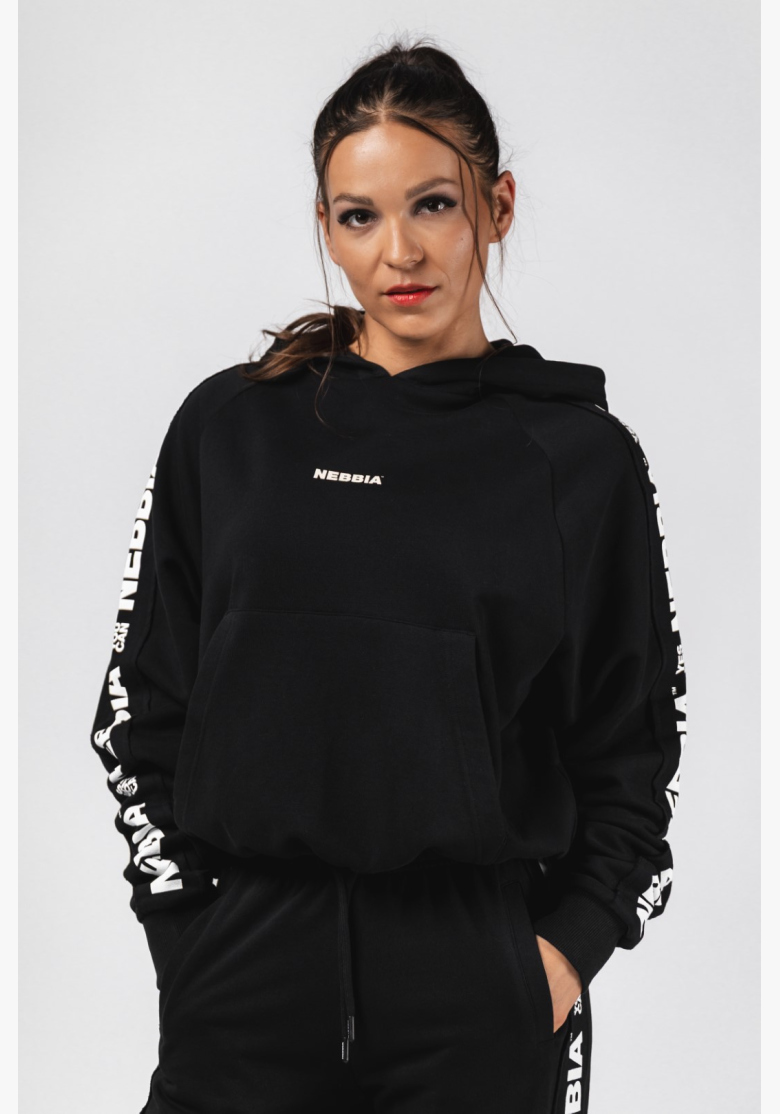 NEBBIA Felpa con cappuccio OFF-DUTY nera NEBBIA Felpa con cappuccio OFF-DUTY nera