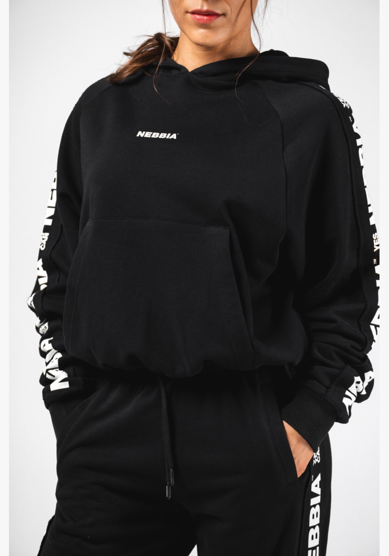 NEBBIA Felpa con cappuccio OFF-DUTY nera NEBBIA Felpa con cappuccio OFF-DUTY nera