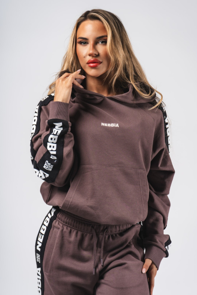 NEBBIA Felpa con cappuccio OFF-DUTY marrone