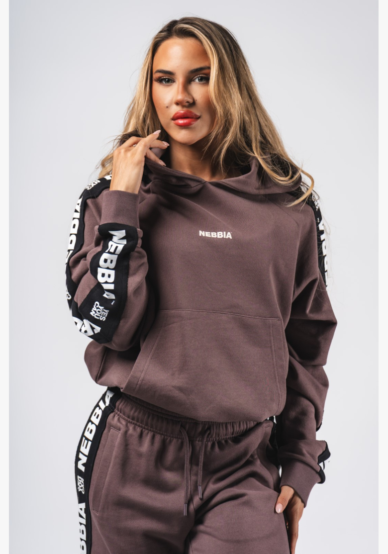 NEBBIA Felpa con cappuccio OFF-DUTY marrone NEBBIA Felpa con cappuccio OFF-DUTY marrone