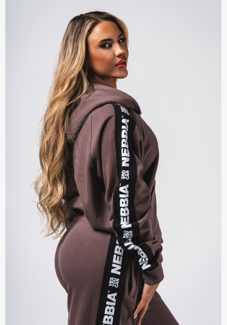 NEBBIA Hoodie OFF-DUTY brown NEBBIA Hoodie OFF-DUTY brown