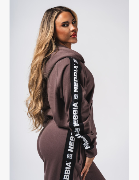 NEBBIA Hoodie OFF-DUTY brown