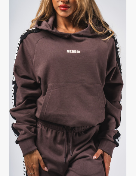 NEBBIA Felpa con cappuccio OFF-DUTY marrone