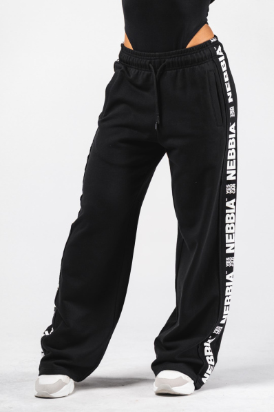 NEBBIA Pantaloni dritti URBAN neri 2