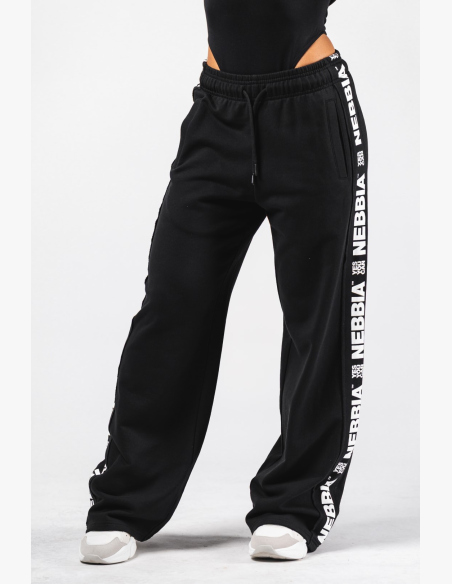 NEBBIA Pantaloni dritti URBAN neri
