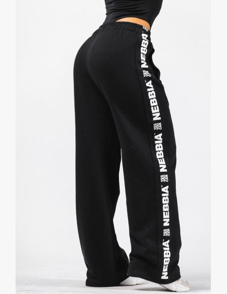 NEBBIA Pantaloni dritti URBAN neri