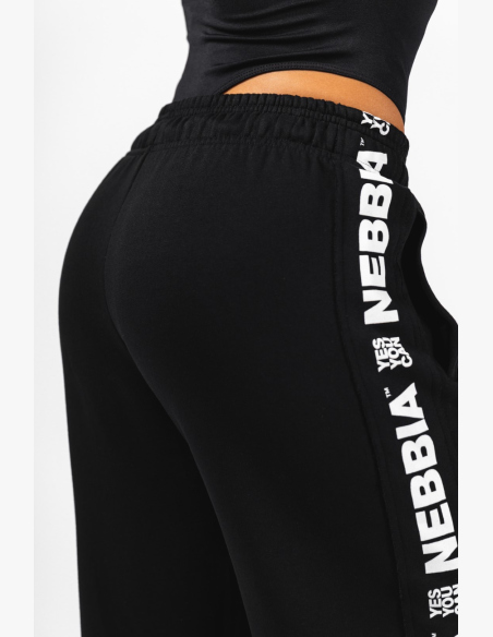 NEBBIA Pantaloni dritti URBAN neri