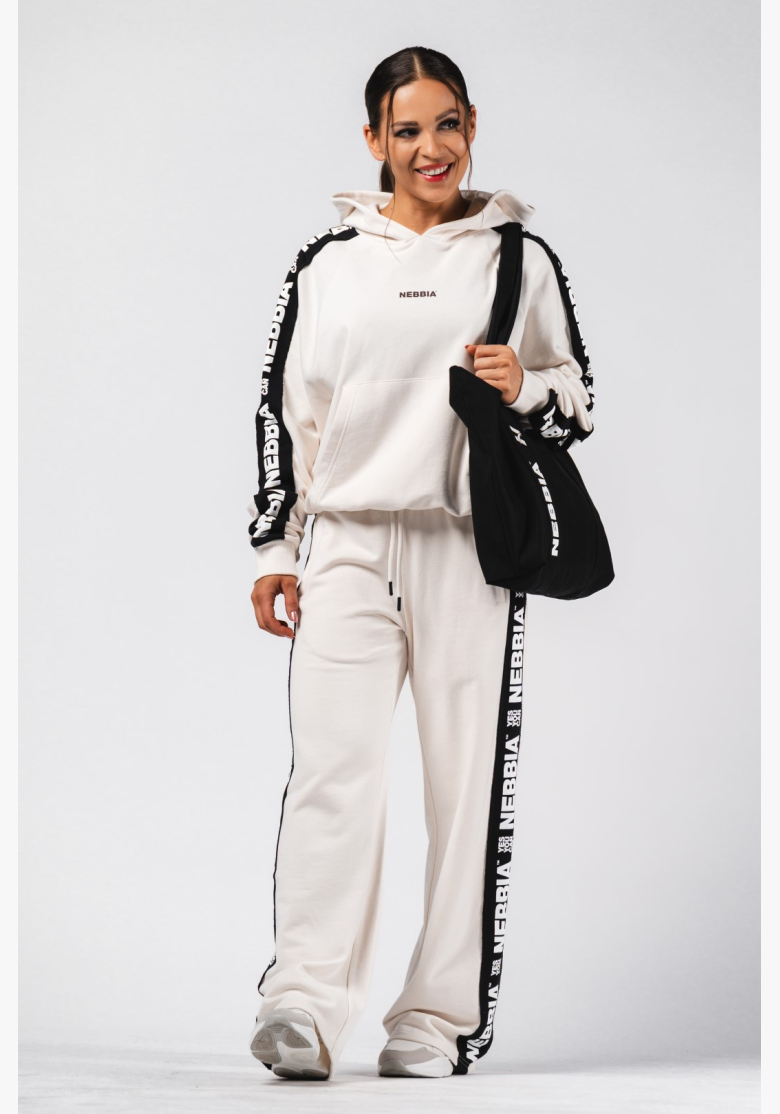 NEBBIA Pantaloni dritti URBAN crema NEBBIA Pantaloni dritti URBAN crema