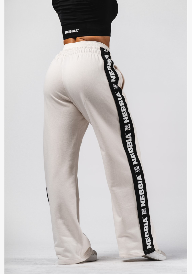 NEBBIA Pantaloni dritti URBAN crema NEBBIA Pantaloni dritti URBAN crema