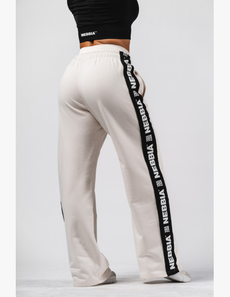 NEBBIA Straight Leg Sweatpants URBAN cream