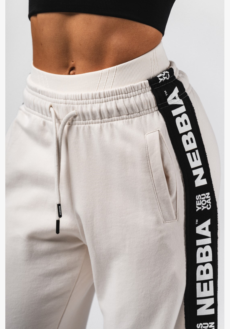 NEBBIA Pantaloni dritti URBAN crema NEBBIA Pantaloni dritti URBAN crema