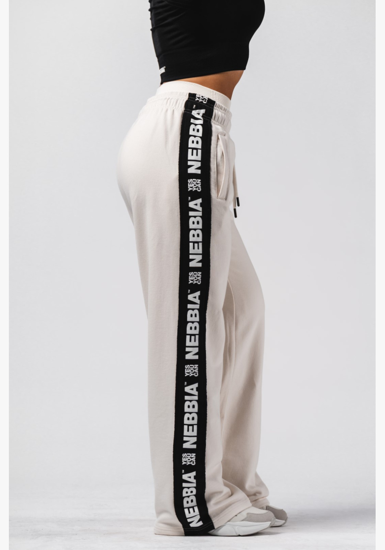 NEBBIA Pantaloni dritti URBAN crema NEBBIA Pantaloni dritti URBAN crema