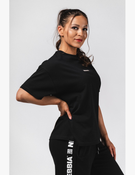 NEBBIA Oversized T-shirt RESET black