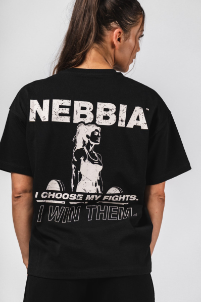 NEBBIA Oversized tričko RESET černé 2